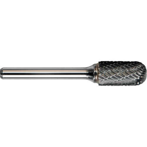 Drillco&reg; Double Cut Ballnose Cylinder Burr, SC-42L2 Cam Industrial