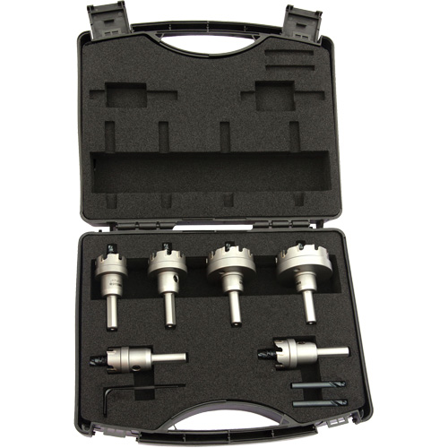 Drillco&reg; TCT Hole Cutter Set, 6 Pieces Cam Industrial