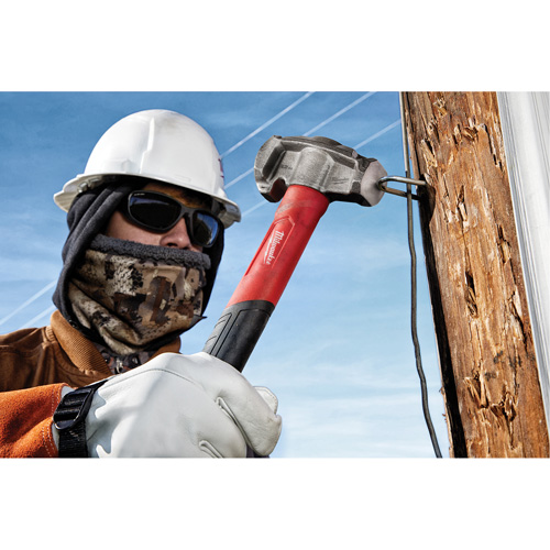 4-in-1 Lineman's Hammer, 32 oz., Fibreglass Handle, 15" L Cam Industrial