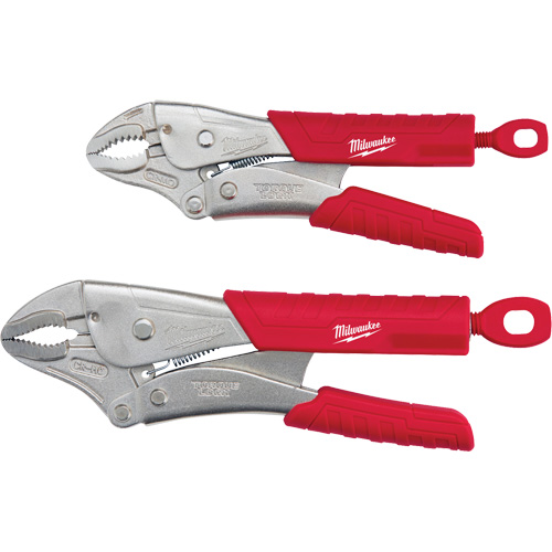 Torque Lock Curved Jaw Locking Pliers Set, 2 Pieces Cam Industrial