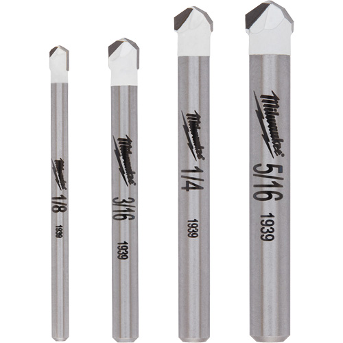 Natural Stone Bit Set, 4 Pieces, Carbide Cam Industrial