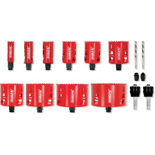 Electrician's Bi-Metal Hole Saw Set, 16 Pieces Cam Industrial