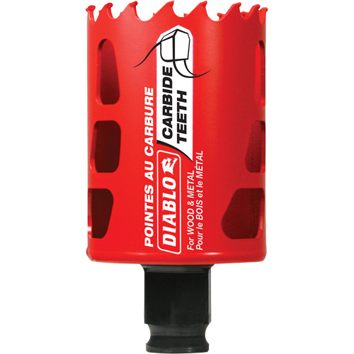 Scie cloche pour bois et m&eacute;tal, 1-7/8", Profondeur de la coupe 2-3/8", Carbure Cam Industrial