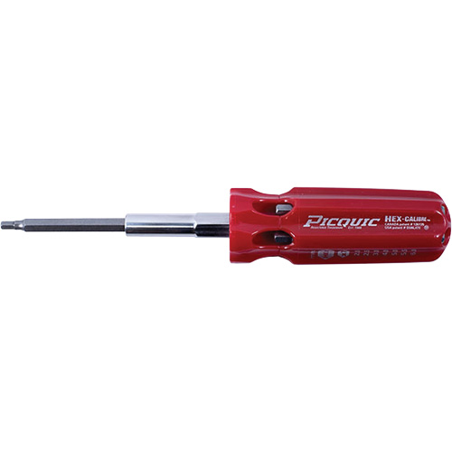 Hex-Calibre Metric Multi-Bit Screwdriver, Plastic Handle Cam Industrial