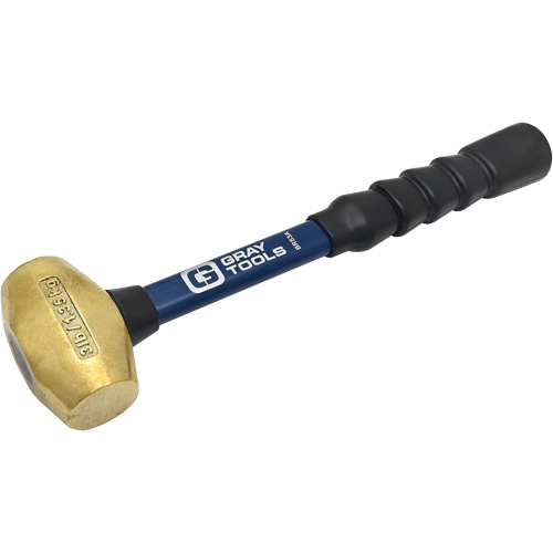 Brass Hammer, 3 lbs. Head Weight, 14" L Cam Industrial