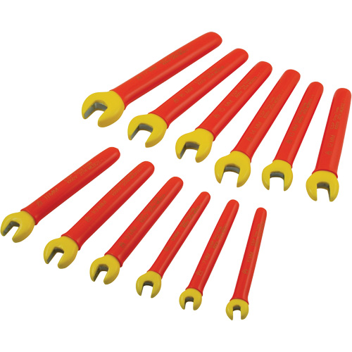 Jeu de cl&eacute;s ouvertes m&eacute;triques isol&eacute;es, 1000 V, 12 Mcx Cam Industrial