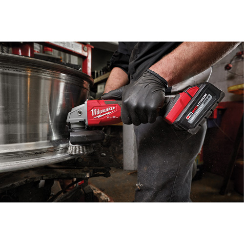 M18 Fuel Variable Speed Braking Grinder with Lock-On Slide Switch, 18 V, 5"/4-1/2" Chuck, Lithium-Ion Cam Industrial