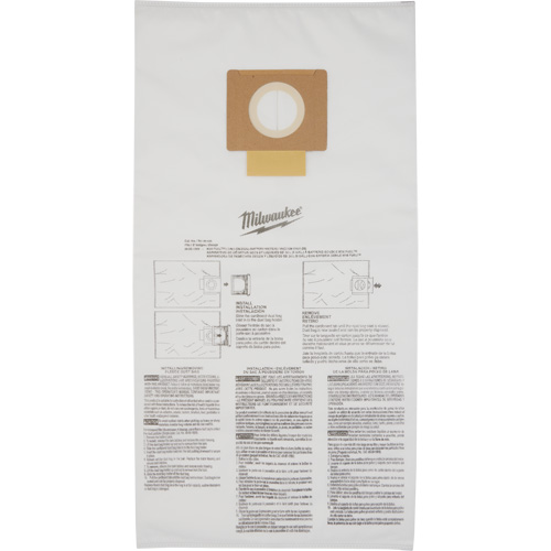 Sacs &agrave; poussi&egrave;re molletonn&eacute;s, 9 gal. US Cam Industrial