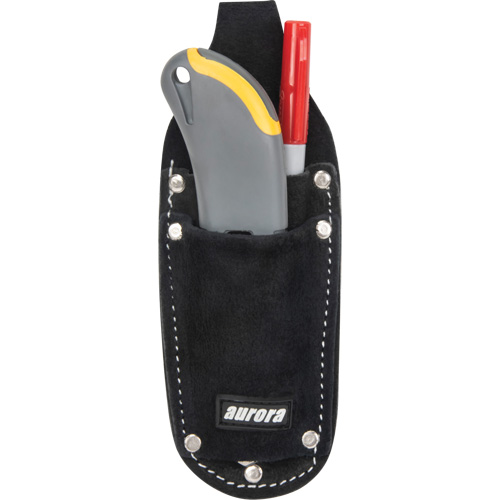 Utility Pouch, Knife Holder, Leather, 3 Pockets Cam Industrial