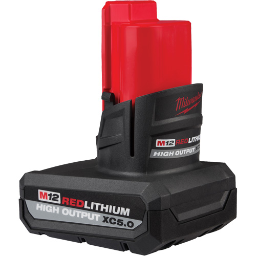 M12 Redlithium High Output XC5.0 Battery Pack, Lithium-Ion, 12 V, 5 Ah Cam Industrial