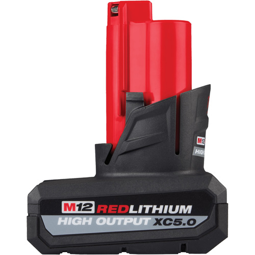 M12 Redlithium High Output XC5.0 Battery Pack, Lithium-Ion, 12 V, 5 Ah Cam Industrial
