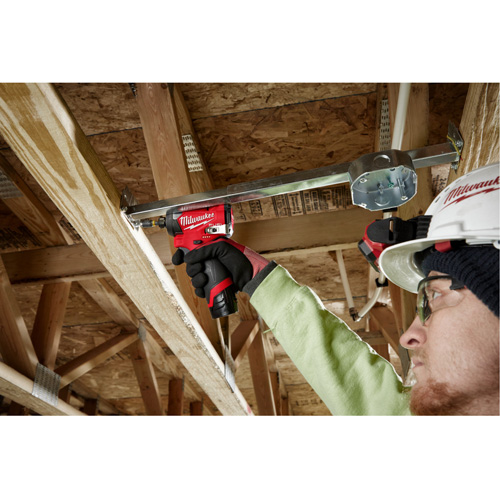 M12 Fuel Hex Impact Driver, 1/4", 1500 in-lbs Max. Torque, 12 V, Lithium-Ion Cam Industrial