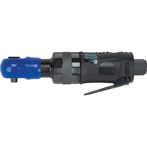 Stubby Industrial Air Ratchet Wrench, 1/4" Drive, 1/4" NPT, 3 CFM Cam Industrial