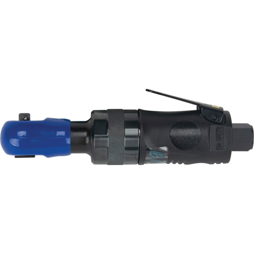 Stubby Industrial Air Ratchet Wrench, 1/4" Drive, 1/4" NPT, 3 CFM Cam Industrial