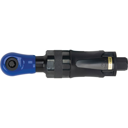 Stubby Industrial Air Ratchet Wrench, 1/4" Drive, 1/4" NPT, 3 CFM Cam Industrial