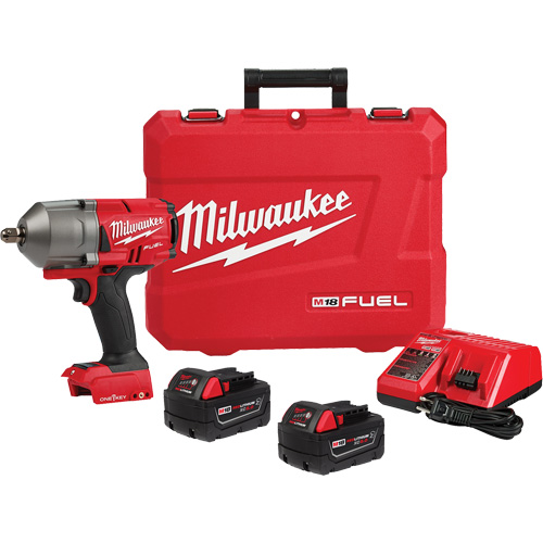 Ensemble de cl&eacute; &agrave; chocs &agrave; couple &eacute;lev&eacute; M18 Fuel avec One-Key &agrave; d&eacute;tente &agrave; broche, 18 V, Mandrin 1/2" Cam Industrial