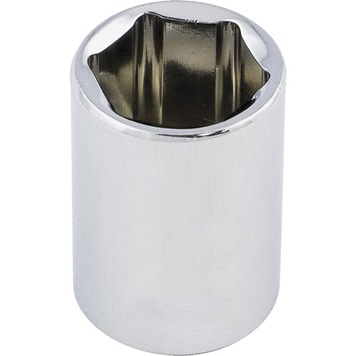 Regular Chrome Socket, 1/2", 3/8" Drive, 6 Points Cam Industrial
