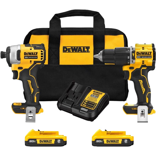Ensemble combin&eacute; Atomic &agrave; deux outils sans fil et sans balais, Lithium-ion, 20 V Cam Industrial