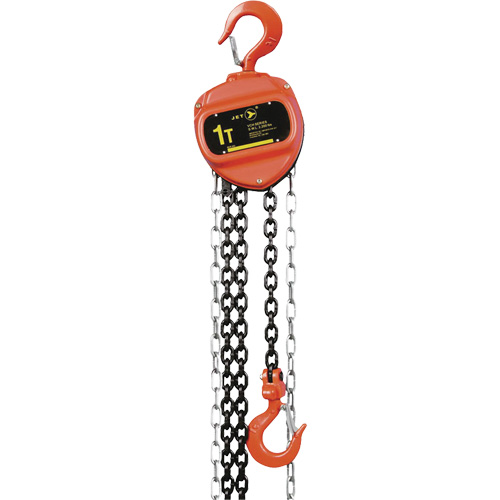 VCH Series Chain Hoist, 10' Lift, 2200 lbs. (1 tons) Capacity, Heat-Treated Alloy Steel Chain Cam Industrial