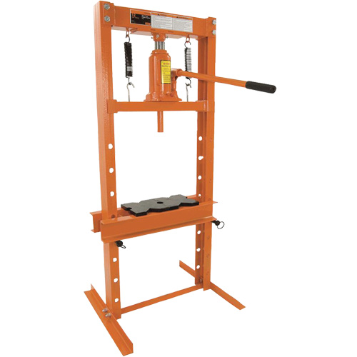Heavy-Duty Shop Press, 12 Ton(s) Capacity Cam Industrial
