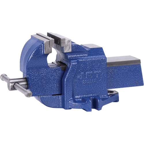 Heavy-Duty British Pattern Bench Vise, 8" Jaw Width, 4" Throat Depth Cam Industrial