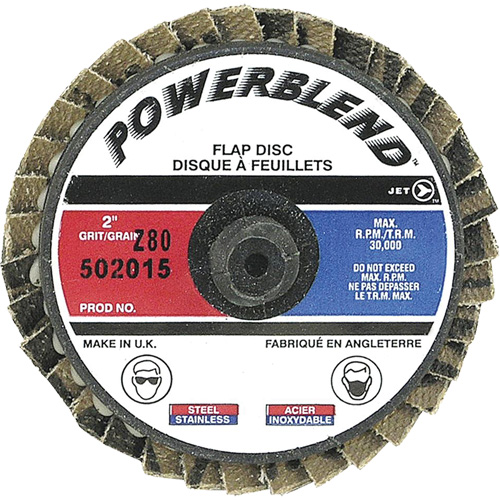 Disque &agrave; feuillets PowerBlend Roll-On, 2" x Type R, Grain Z80 Cam Industrial
