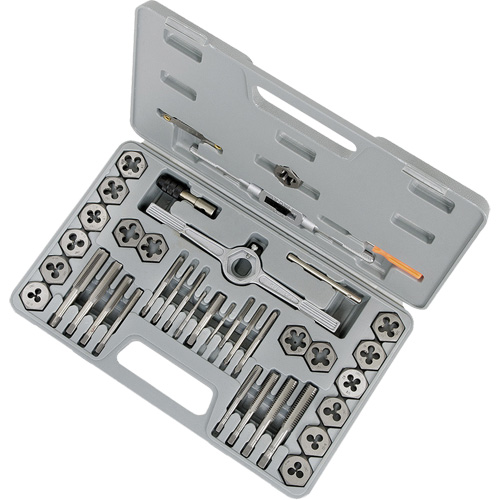 TD40A Premium SAE Alloy Tap & Die Set, 40 Pieces Cam Industrial
