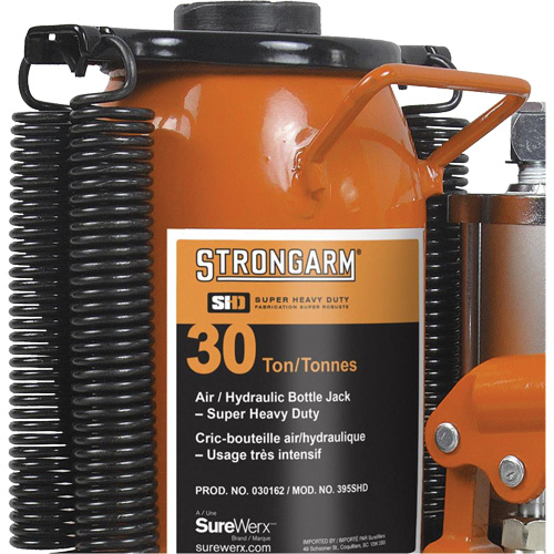 Crics &agrave; bouteille &agrave; air comprim&eacute;, 30 tonne(s), Air comprim&eacute;/hydraulique Cam Industrial