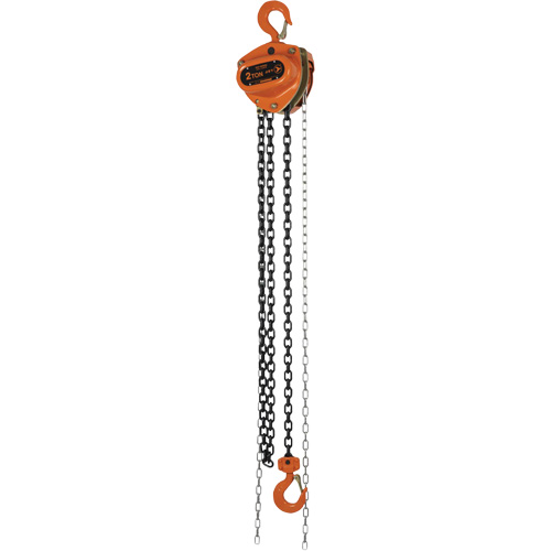 KCH Series Chain Hoists, 10' Lift, 4400 lbs. (2 tons) Capacity, Alloy Steel Chain Cam Industrial