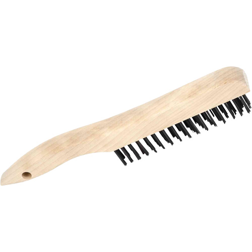 4SH Brosse &agrave; r&eacute;curer manuelle, Acier au carbone, 4 x 16 rangs de fils, Longueur 10" Cam Industrial