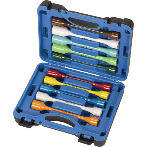 JTLS-1210S Torque Limiting Socket Sets, 1/2" Drive, 65 ft-lbs./80 ft-lbs./100 ft-lbs./120 ft-lbs./140 ft-lbs./45 ft-lbs./135 ft-lbs. Torque, Multiple Cam Industrial