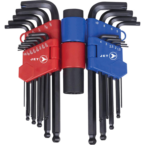 JHHK-22 Hextractor Hex Key Wrench Sets, 22 Pcs., Metric & Imperial Cam Industrial