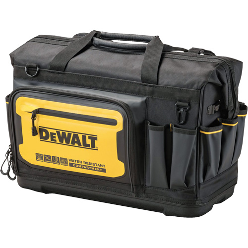 Sac &agrave; outils &agrave; bouche ouverte PRO 20", 33 pochettes, Noir/Jaune Cam Industrial