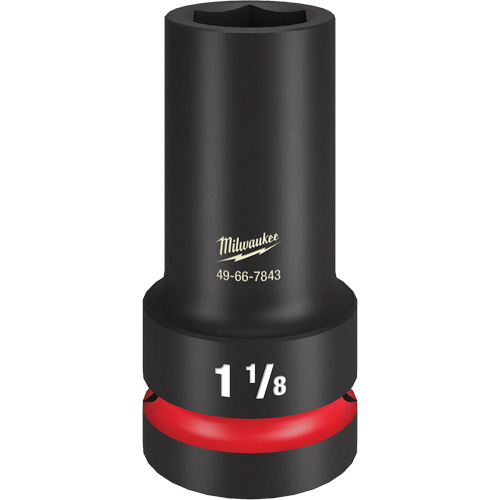 Douille &agrave; paroi extra mince Shockwave Impact Duty, Chocs, 1-1/8", Prise 1", 6 pans, Profond Cam Industrial