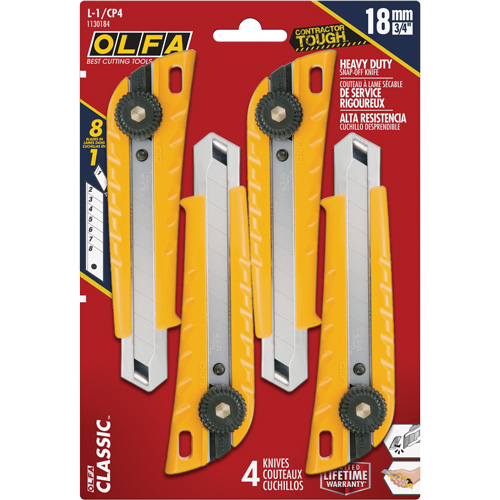MXP-L Ratchet Knife with Die-Cast  Handle, 18 mm Cam Industrial