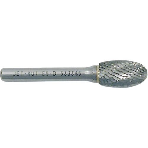 E3-DC JET-KUT&reg; GP Oval Shape Carbide Bur, 3/8" Dia. Cam Industrial