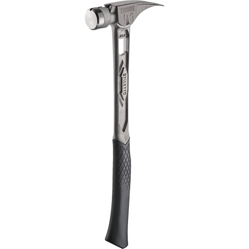 TIBONE Smooth Titanium Framing Hammer, 15 oz., Solid Steel Handle, 17-17/50" L Cam Industrial