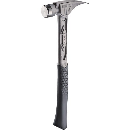 TIBONE Smooth Titanium Framing Hammer, 14 oz., Solid Steel Handle, 15-1/4" L Cam Industrial