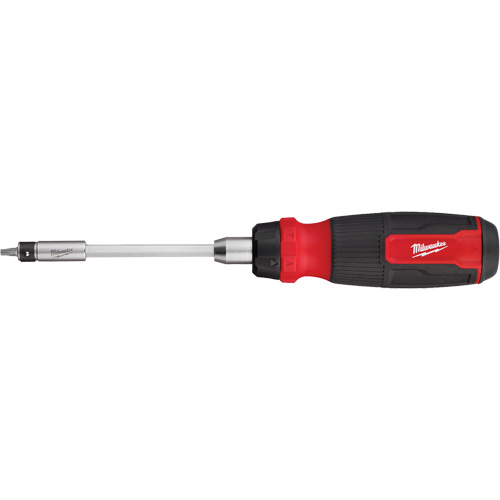 27-in-1 Ratcheting Security Multi-Bit Screwdriver, 10-11/100" L, Cushion Grip Handle Cam Industrial