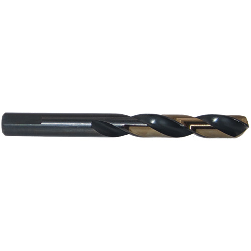 Two-Tone 3-Flat Mechanic's Drill, 13/64", High Speed Steel, 135° Point Cam Industrial