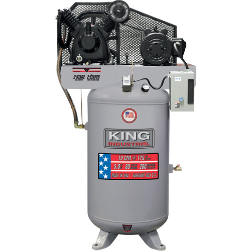 2-Stage Air Compressor, 80 Gal. (96 US Gal) Cam Industrial