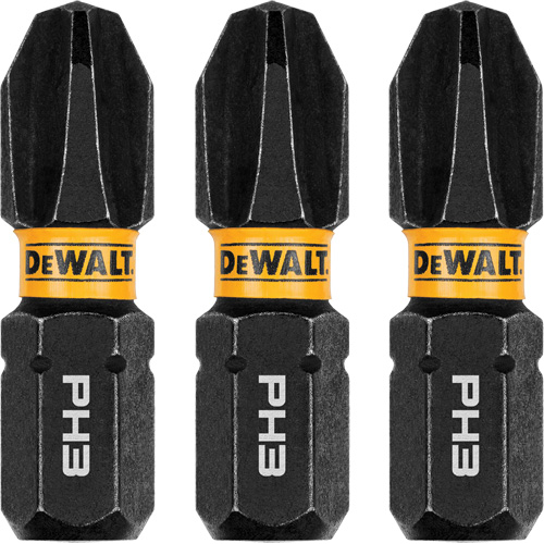 3-Piece FLEXTORQ&reg; Impact Screwdriving Bits, Phillips, #3, 1/4" Drive Cam Industrial