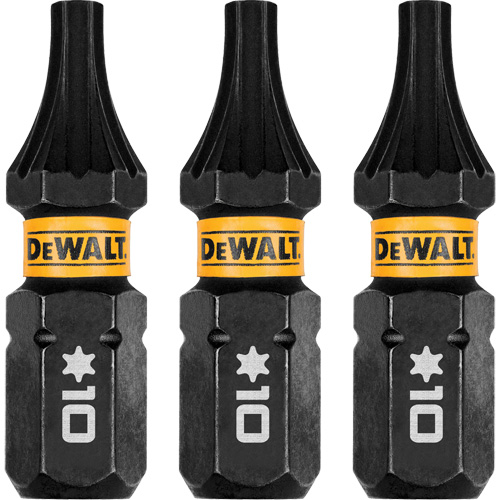 3-Piece FLEXTORQ&reg; Impact Screwdriving Bits, Torx, T-10, 1/4" Drive Cam Industrial