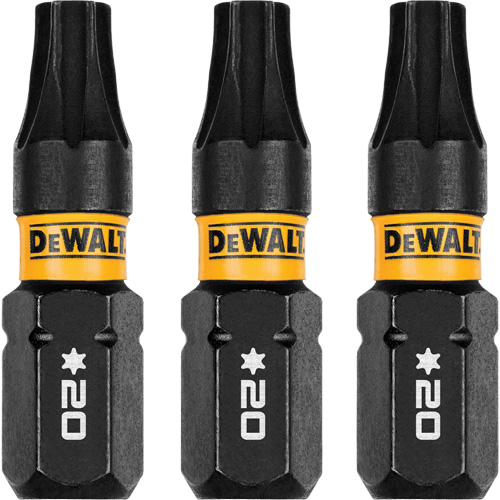 3-Piece FLEXTORQ&reg; Impact Screwdriving Bits, Torx, T-20, 1/4" Drive Cam Industrial