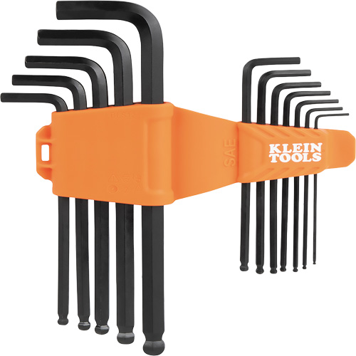 L-Style Ball-End Hex Key Wrench Set, 12 Pcs., Imperial Cam Industrial