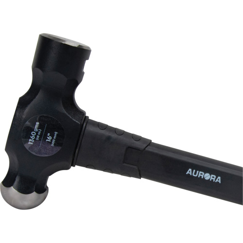 Marteau &agrave; panne ronde, Poids de la t&ecirc;te 48 oz, Face Ordinaire, Prise Fibre de verre Cam Industrial