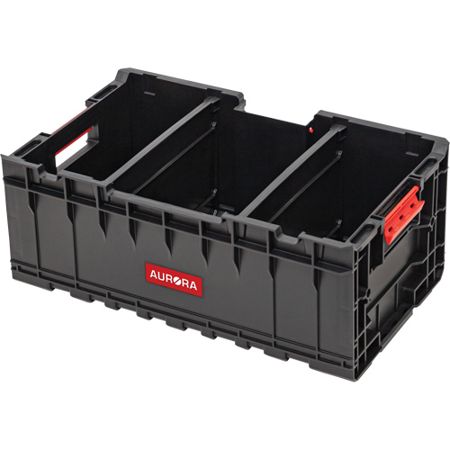 Caisse &agrave; outils avec s&eacute;parateurs Arx, 22-7/10" x 14-1/10" x 9-3/10", Noir Cam Industrial