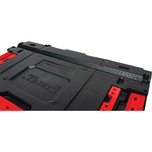 Arx&reg; Single Drawer Toolbox, 11-1/5" W x 18-3/10" D x 9-1/10" H, Black/Red Cam Industrial