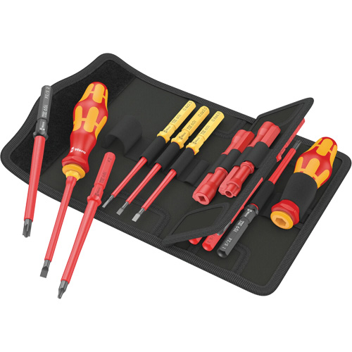 Jeu de tournevis isol&eacute;s pour vis fendues, 1000 V, 18 Mcx Cam Industrial