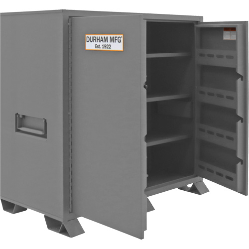 Jobsite Storage Cabinet, Steel, 59 Cubic Feet, Grey Cam Industrial